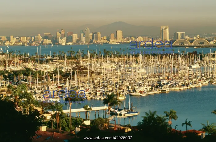 : USA - Shelter Island & San Diego skyline : USA - Shelter Island & San Diego skyline