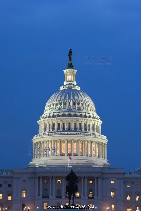 : USA, Washington, D.C. View of the Capitol : USA, Washington, D.C. View of the Capitol