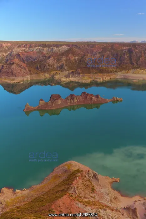 : Valle Grande Dam - turqoise coulured water of the : Valle Grande Dam - turqoise coulured water of the