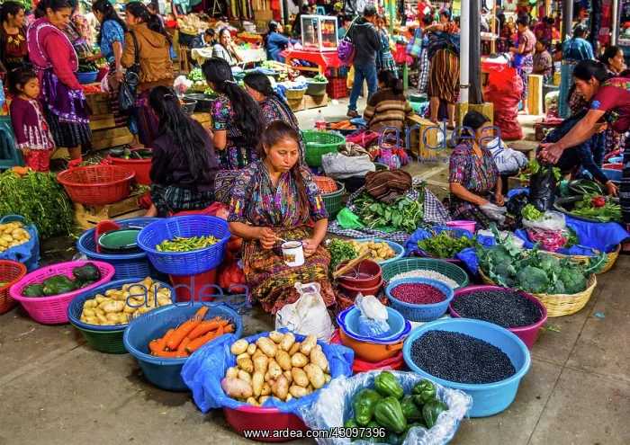  : Vegetable stalls, Solol highland market centre