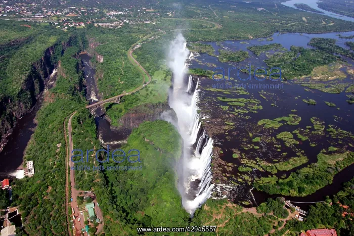 : Victoria Falls - aeriel view : Victoria Falls - aeriel view