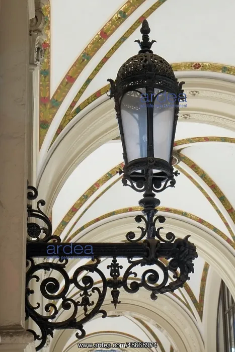 : Vienna, Austria. Beautiful old gas lamps can be found all : Vienna, Austria. Beautiful old gas lamps can be found all