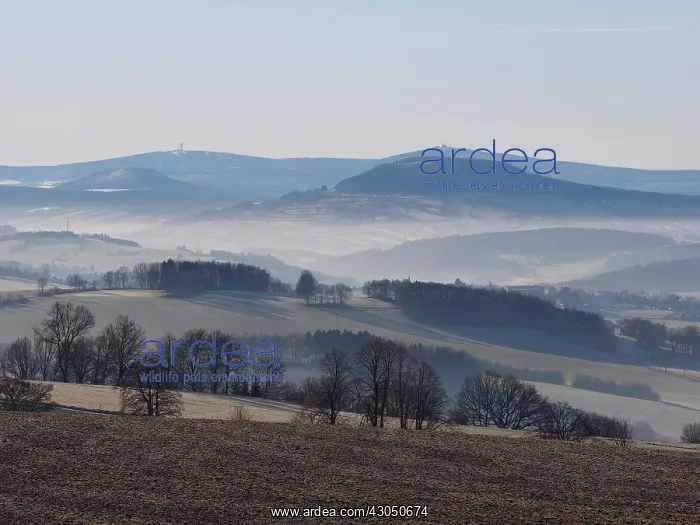 : View of Erzgebirge(Ore Mountain) witht the the highest peaks : View of Erzgebirge(Ore Mountain) witht the the highest peaks