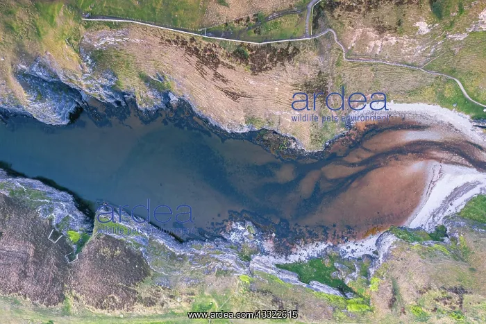 : Top Down view over Geodha Smoo and Smoo Cave Cliffs : Top Down view over Geodha Smoo and Smoo Cave Cliffs