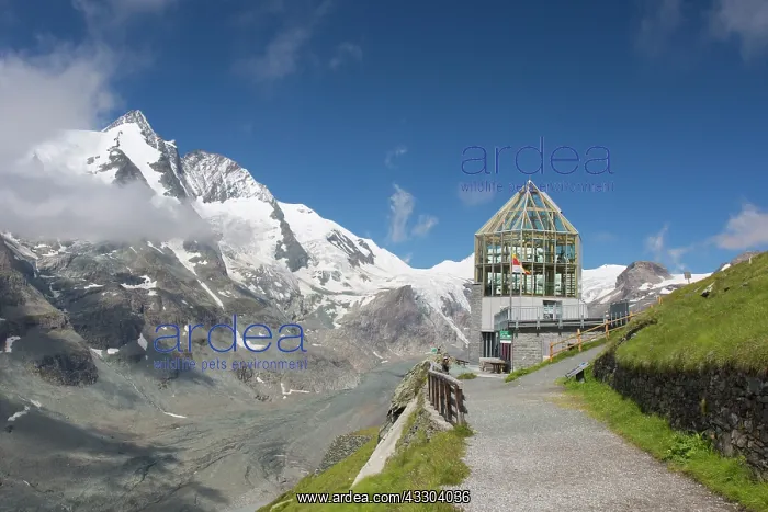 : View of Grossglockner and Swarovski look-out in : View of Grossglockner and Swarovski look-out in