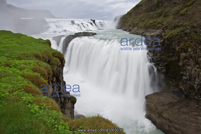 : View of Gulfoss, the most popular waterfall : View of Gulfoss, the most popular waterfall