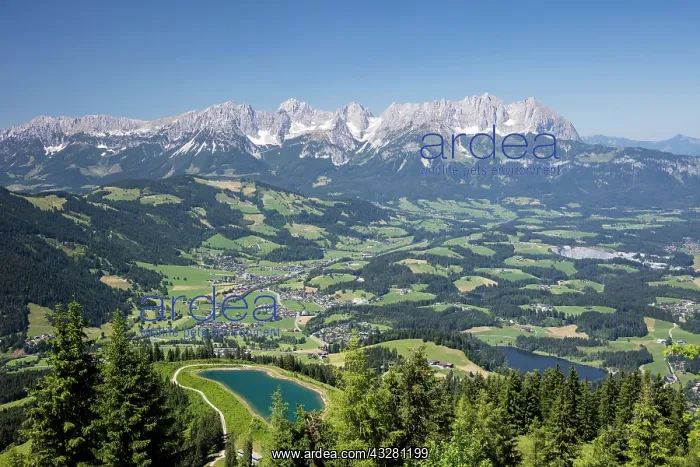  : View from the Hahnenkamm summit onto impounding