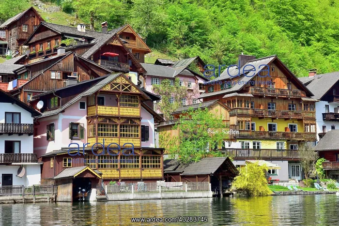 : View of Hallstatt on Hallst&, x4d34;ersee, typical : View of Hallstatt on Hallst&, x4d34;ersee, typical