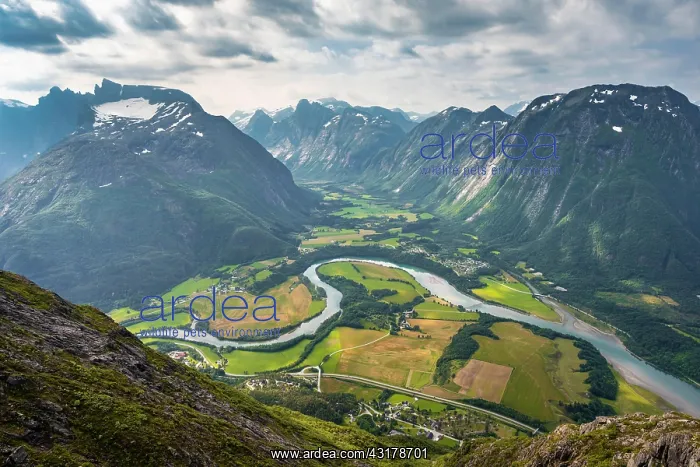 : View from the hike Romsdalseggen, mountain ridge : View from the hike Romsdalseggen, mountain ridge