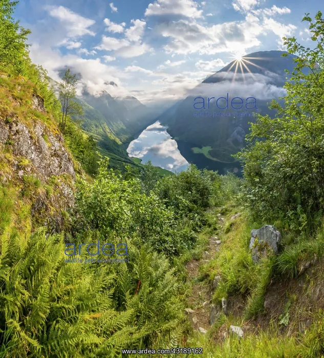 : View from the hiking trail Rimstig, Rimstigen, sun : View from the hiking trail Rimstig, Rimstigen, sun