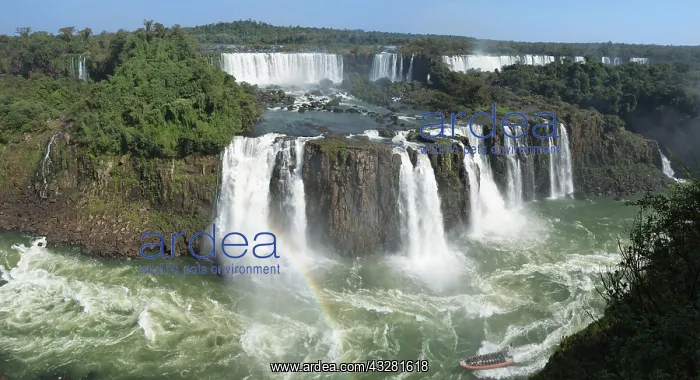 : View of the Iguazu Falls from the Brazilian side : View of the Iguazu Falls from the Brazilian side