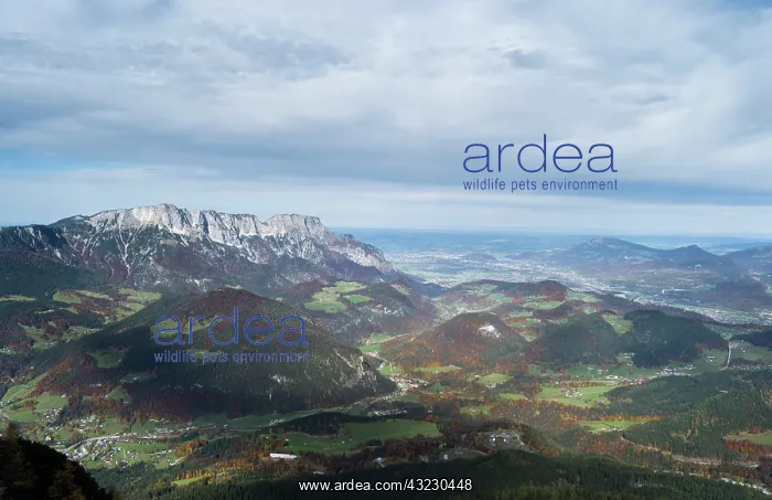 : View from Kehlstein towards Mt. Untersberg : View from Kehlstein towards Mt. Untersberg