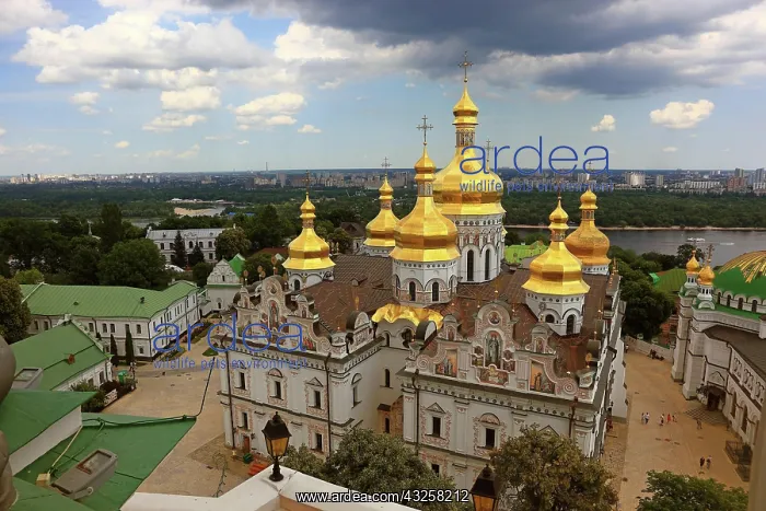 : View of the monastery complex of the Kiev Cave Monastery : View of the monastery complex of the Kiev Cave Monastery