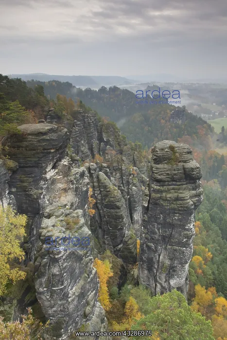 : View at Mount Hoellehund over the Raaber Kessel : View at Mount Hoellehund over the Raaber Kessel