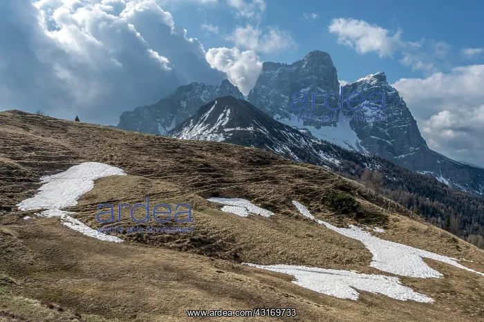 : View of the North side of Mount Pelmo, Italy, Belluno : View of the North side of Mount Pelmo, Italy, Belluno