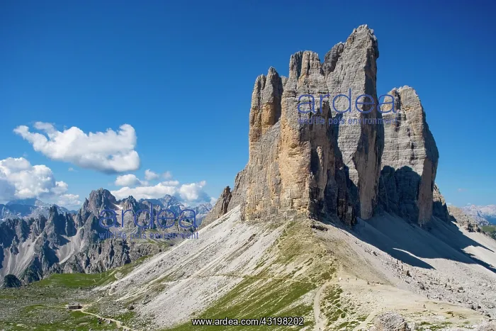 : View from the Patternsattel to the Three Peaks : View from the Patternsattel to the Three Peaks