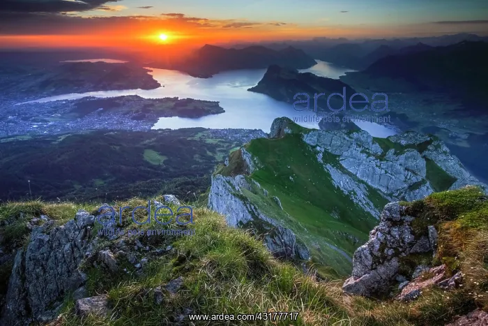 : View from Pilatus, Switzerland, Europe : View from Pilatus, Switzerland, Europe