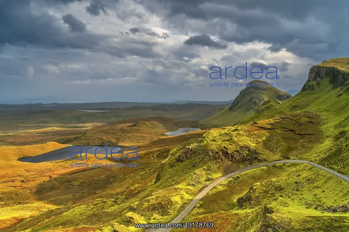 : View of the Quiraing rock formations : View of the Quiraing rock formations