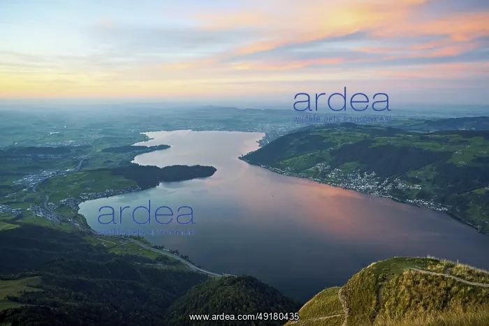 : View from Rigi Kulm to Lake Zug and the Kiemen : View from Rigi Kulm to Lake Zug and the Kiemen