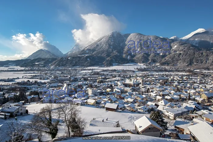 : View of Schwaz, Winter, Tyrol, Austria, Europe Deutscher : View of Schwaz, Winter, Tyrol, Austria, Europe Deutscher