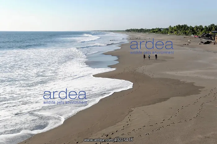 : View from the former Somoza beach, named after the : View from the former Somoza beach, named after the