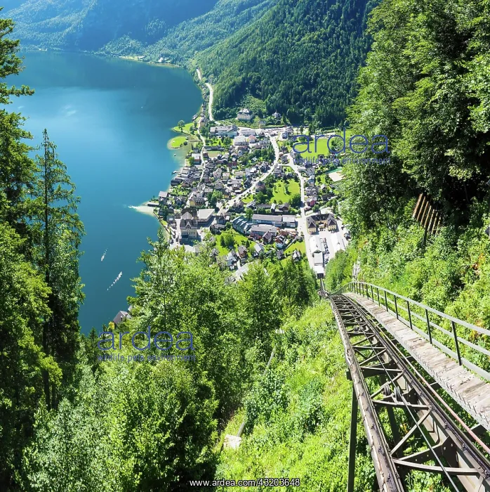 : View from the top station of the Salzberg cable : View from the top station of the Salzberg cable