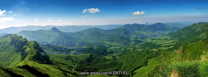 : View from the summit of Puy Mary on Cantal mounts : View from the summit of Puy Mary on Cantal mounts