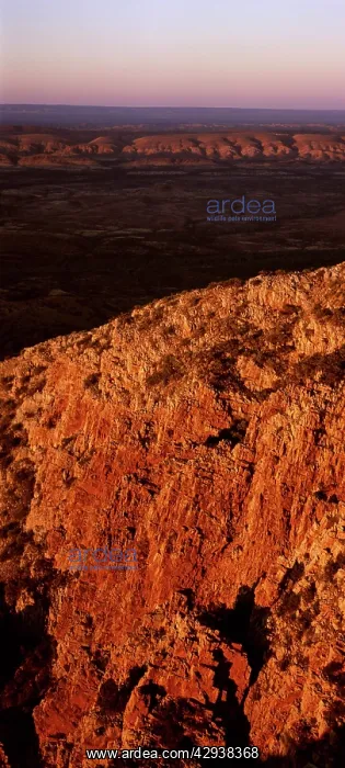 : View at sunrise from Mount Sonder, West MacDonnell : View at sunrise from Mount Sonder, West MacDonnell