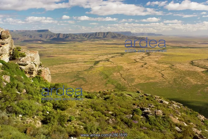: View west across the plains and the Sout Valley : View west across the plains and the Sout Valley