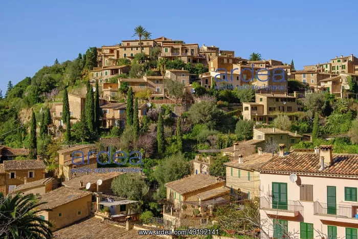 : Village of Deia, Serra de Tramuntana, Majorca, Balearic : Village of Deia, Serra de Tramuntana, Majorca, Balearic