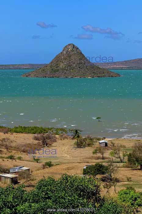 : Volcanic cone in the bay of Diego Suarez, northern : Volcanic cone in the bay of Diego Suarez, northern
