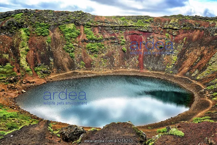 : Volcanic crater, crater lake Keri&, x2c813;outhern : Volcanic crater, crater lake Keri&, x2c813;outhern