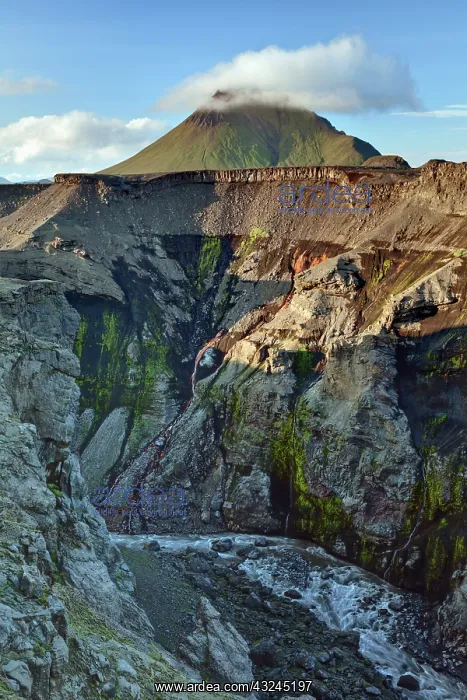  : Volcano and gorge, Iceland