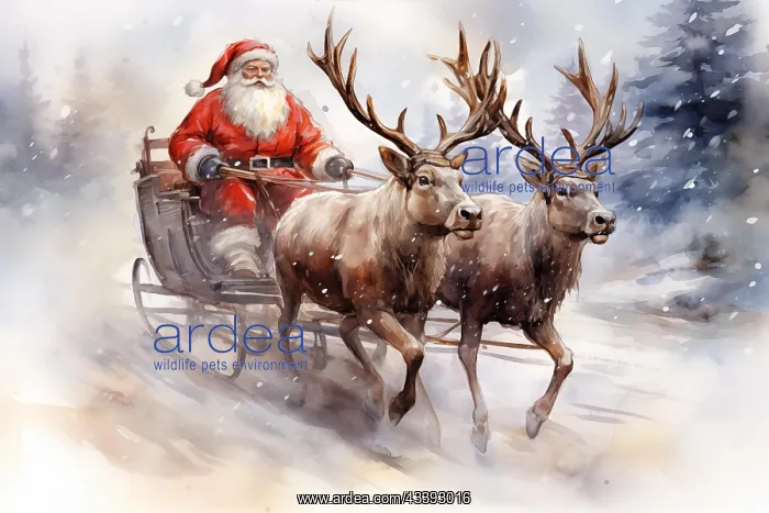 : A watercolor drawing illustration of Santa Claus : A watercolor drawing illustration of Santa Claus