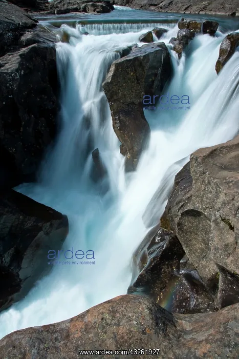 : Waterfall in southeastern Iceland : Waterfall in southeastern Iceland