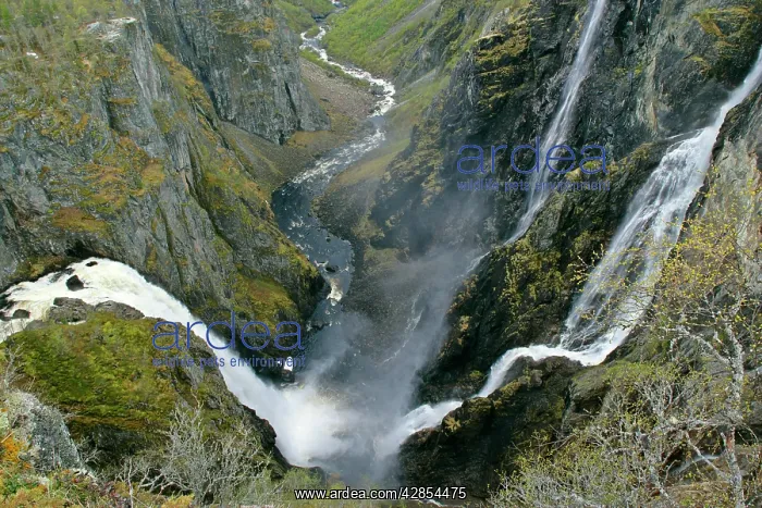 : waterfalls - view of the thundering water masses : waterfalls - view of the thundering water masses