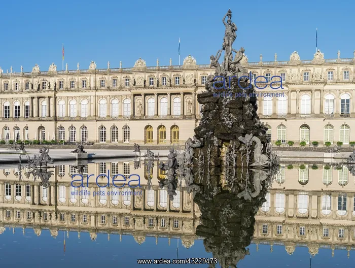: The western facade (Gartenfassade) of Herrenchiemsee : The western facade (Gartenfassade) of Herrenchiemsee