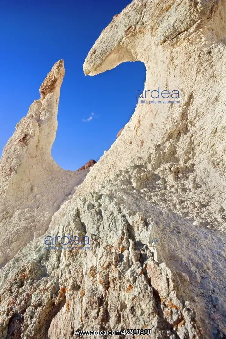 : White Rock - formation created by erosion in Atuel Canyon : White Rock - formation created by erosion in Atuel Canyon