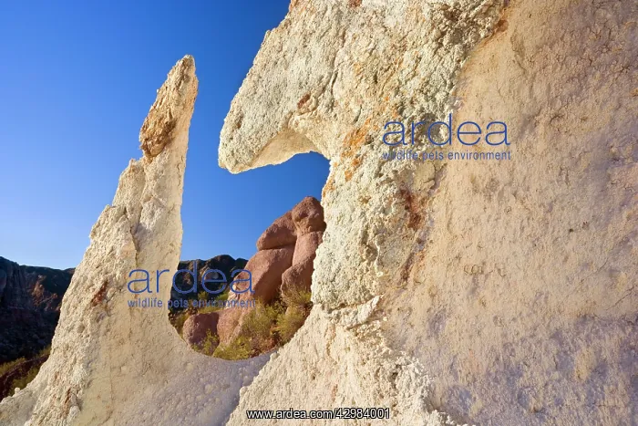 : White Rock - formation created by erosion in Atuel Canyon : White Rock - formation created by erosion in Atuel Canyon