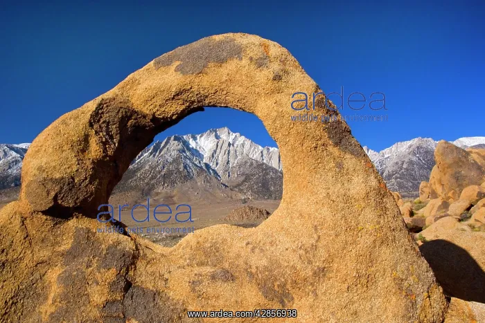 : Whitney Portal Arch - Lone Pine, one of the snow-capped : Whitney Portal Arch - Lone Pine, one of the snow-capped