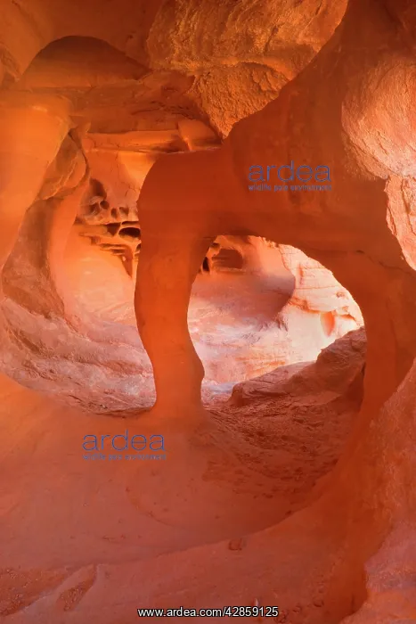 : Windstone - erosion sculpted arch inside a cave-like : Windstone - erosion sculpted arch inside a cave-like