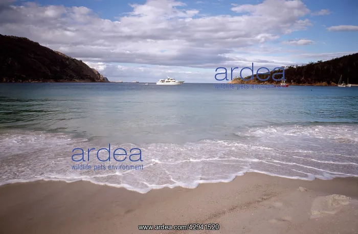 : Wineglass Bay on a summer afternoon, Freycinet : Wineglass Bay on a summer afternoon, Freycinet