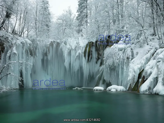  : Winter landscape, waterfall, icicle, Rauracke, national