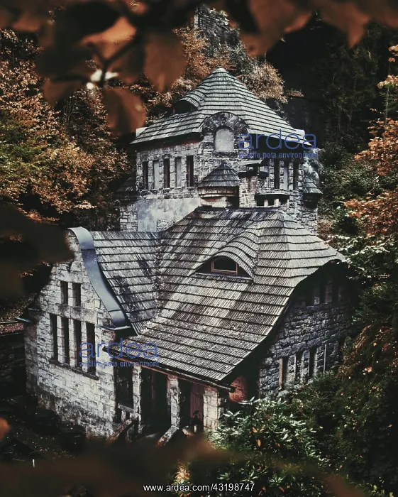 : Witch's House in Autumn, Old Gasworks, Herrnskretsche : Witch's House in Autumn, Old Gasworks, Herrnskretsche