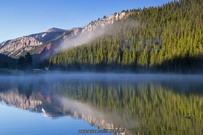 : Wood Lake on the Rocky Mountain Front in : Wood Lake on the Rocky Mountain Front in