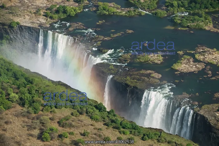 : Zambia, Mosi-Oa-Tunya National Park. Aerial : Zambia, Mosi-Oa-Tunya National Park. Aerial