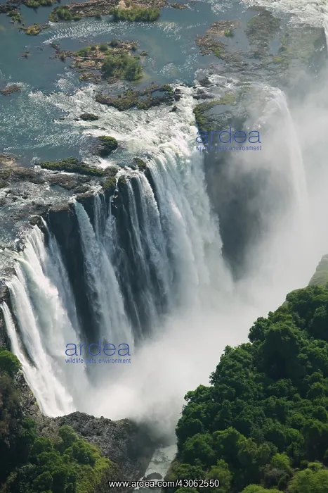 : Zambia, Mosi-Oa-Tunya National Park. Aerial : Zambia, Mosi-Oa-Tunya National Park. Aerial