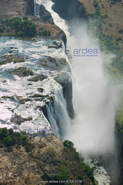  : Zambia, Mosi-Oa-Tunya National Park. Aerial