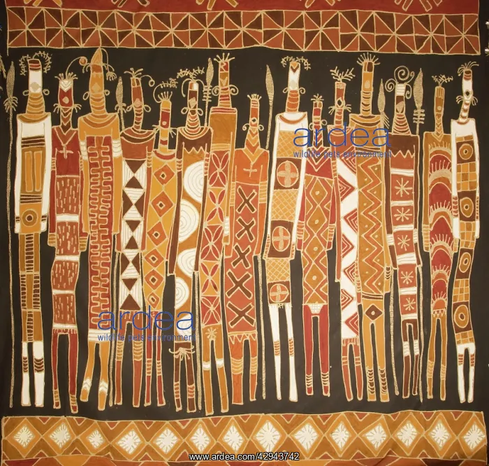  : Zambian textile bedspread made in Luangwa Valley