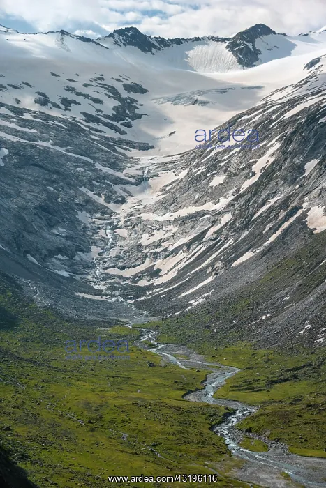 : Zemmbach rises from the Schwarzensteinkees glacier : Zemmbach rises from the Schwarzensteinkees glacier
